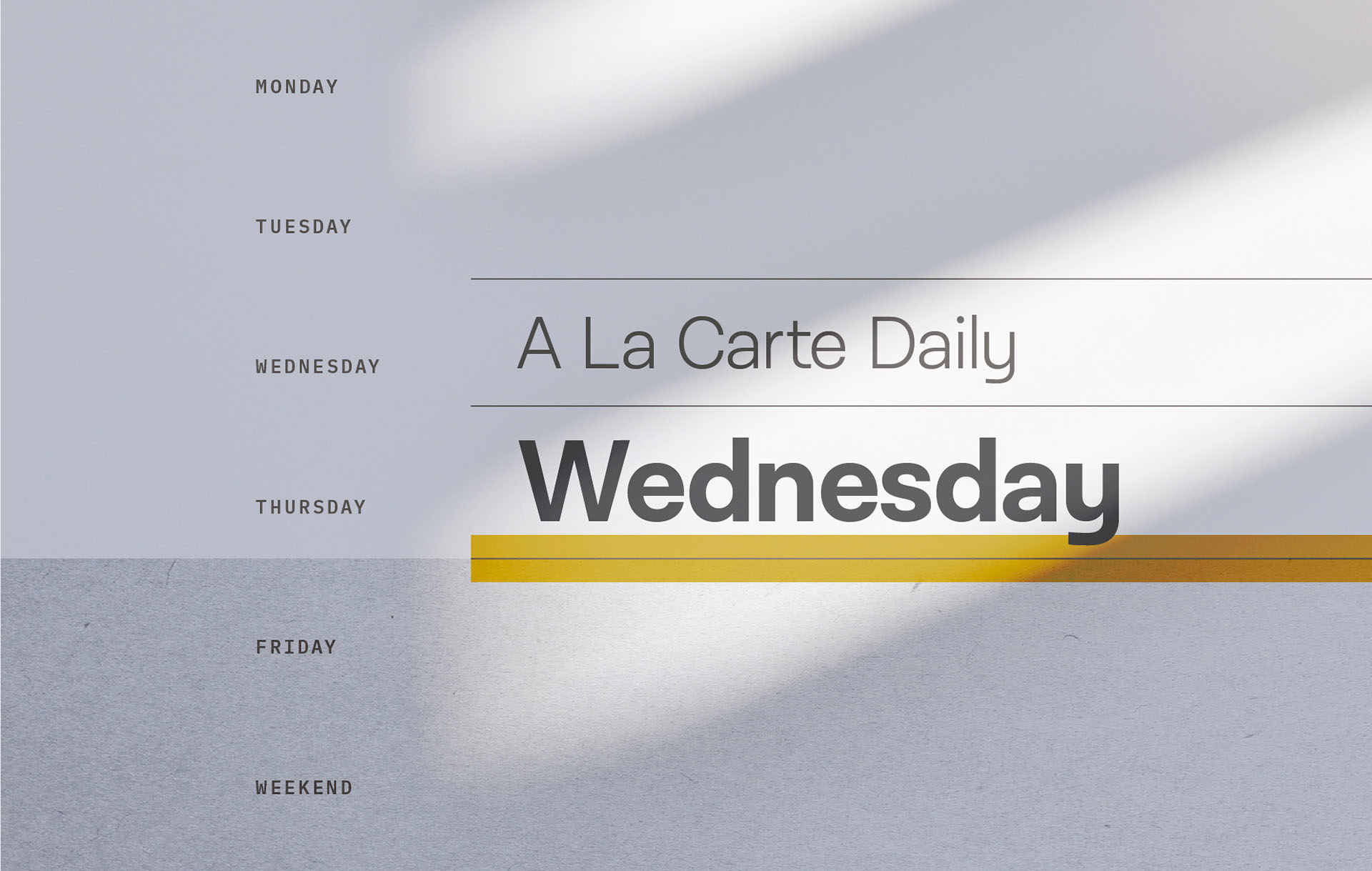 A La Carte (February 25)